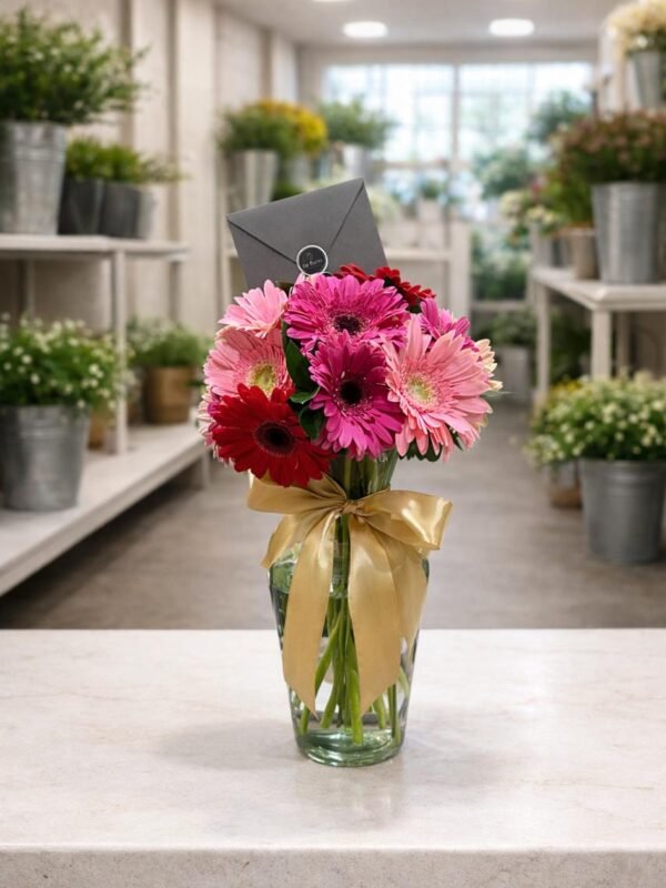 Armonía de gerberas (15 gerberas)