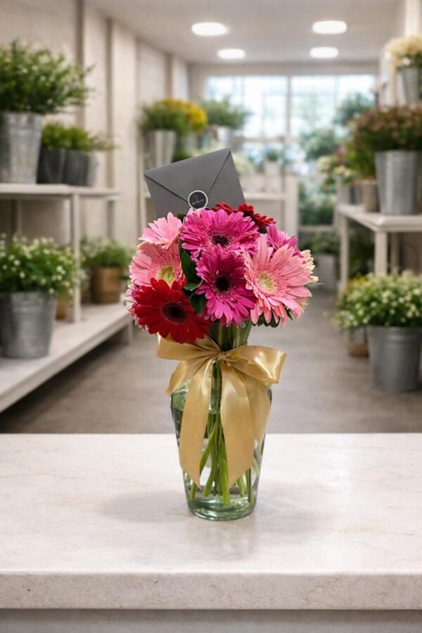 IMG_0445 Armonía de gerberas (15 gerberas)