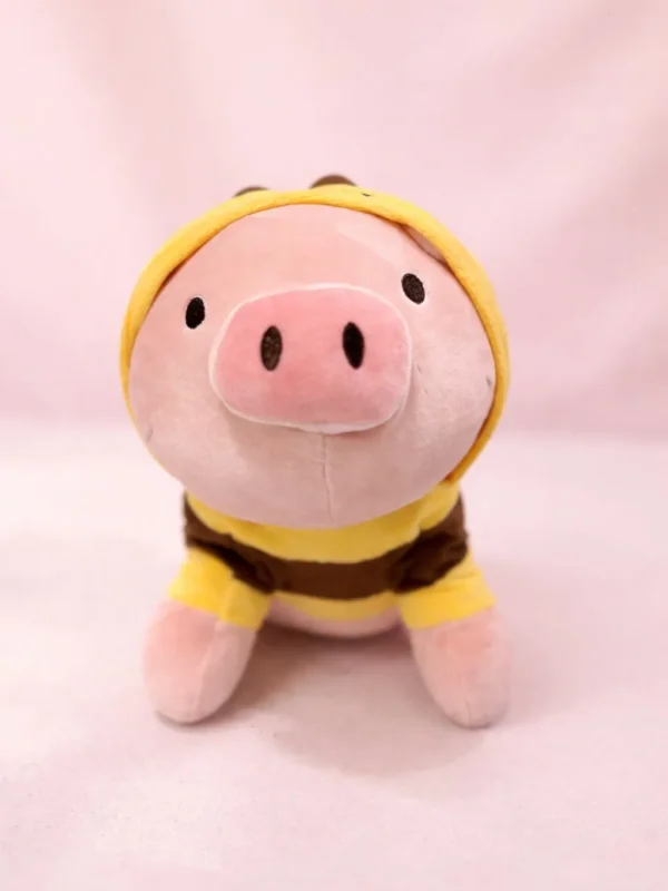 Peluche cerdito con sudadera de abeja