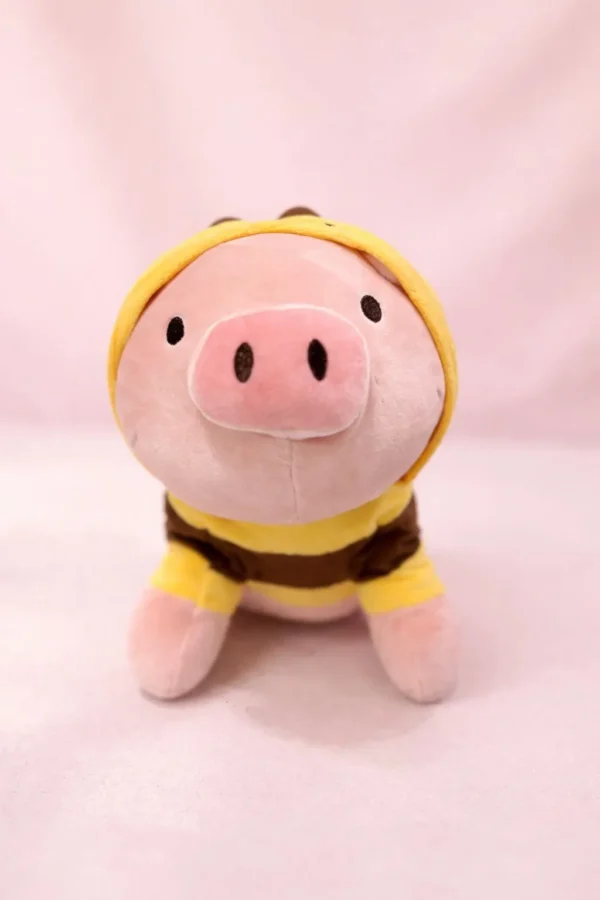 Peluche cerdito con sudadera de abeja