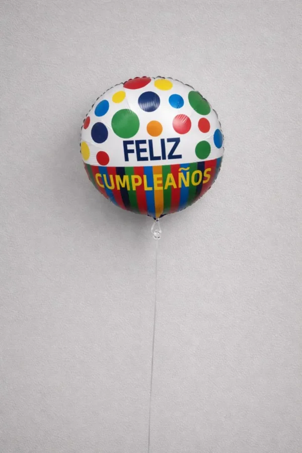 Globo “Feliz cumpleaños” (modelos varios de acuerdo a la ocasión)