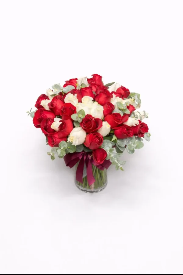 Corazón en 2 tonos (50 Rosas de 2 tonos)