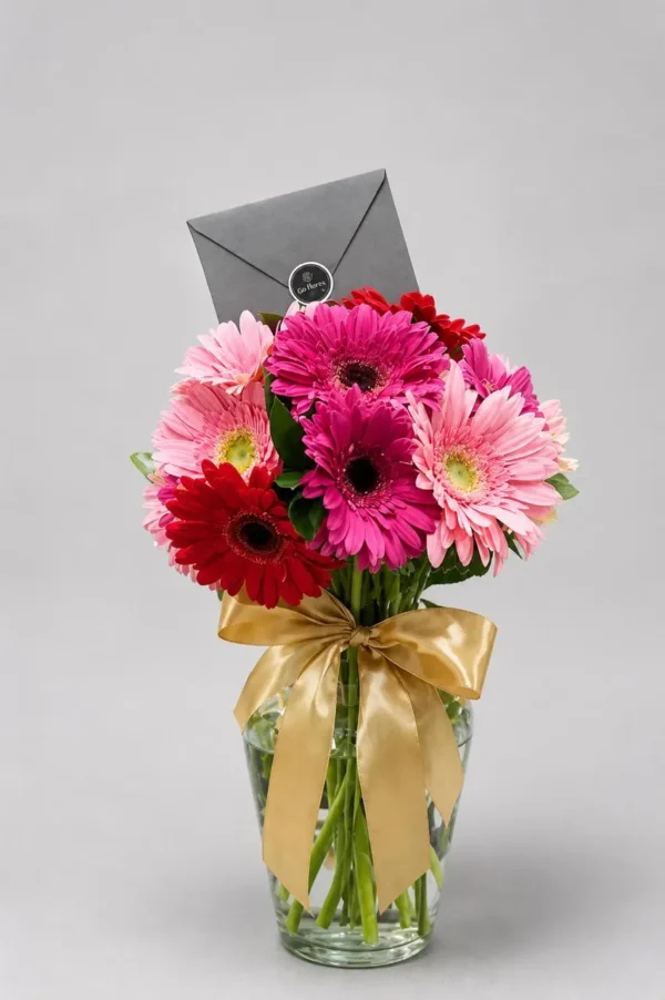 Armonía de gerberas (15 gerberas)