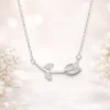 Collar De Tulipán En Plata 925