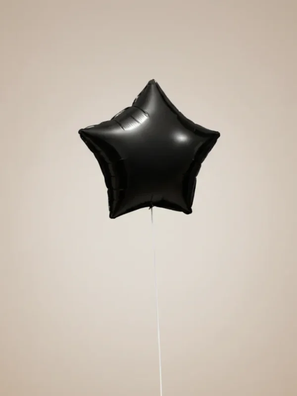 Globo en forma de estrella negro