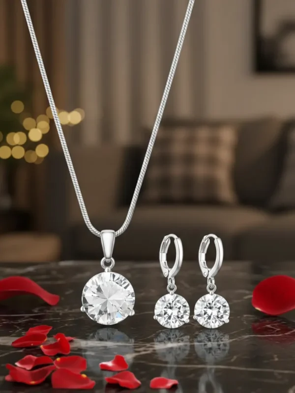 Collar Y Aretes De Mujer