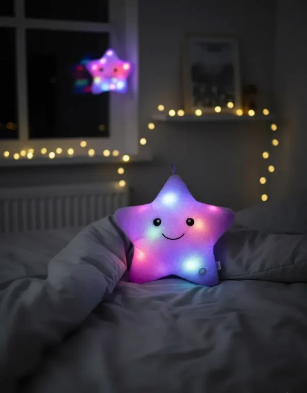 Cojín Estrella De Peluche Con Luces (no incluye baterías)