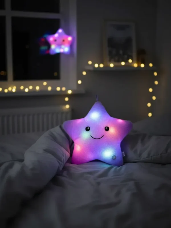 Cojín Estrella De Peluche Con Luces (no incluye baterías)