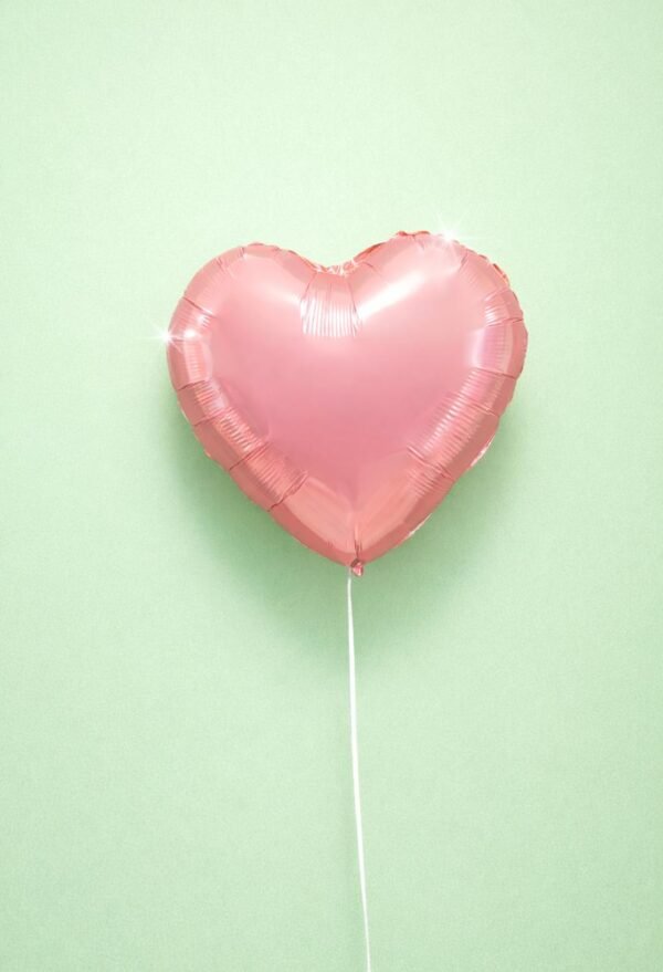 Globo metálico de corazón rosa gold (18 pulgadas)