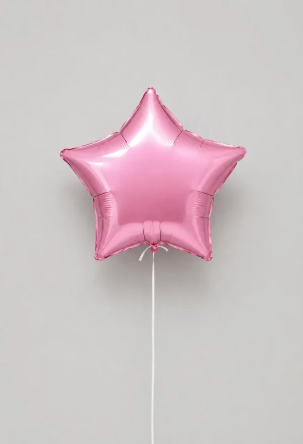 Globo estrella rosa (18 pulgadas)