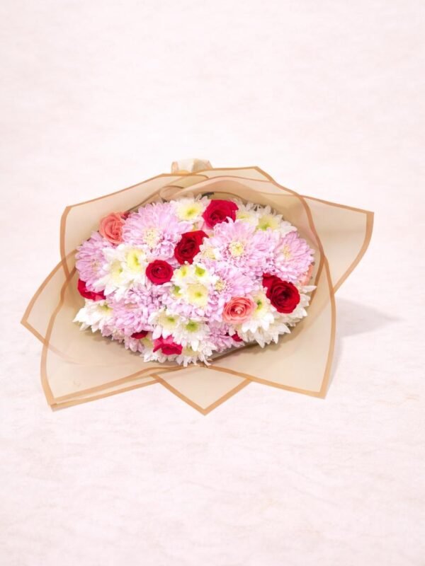 Viva la celebración (10 rosas y 14 margaritas)