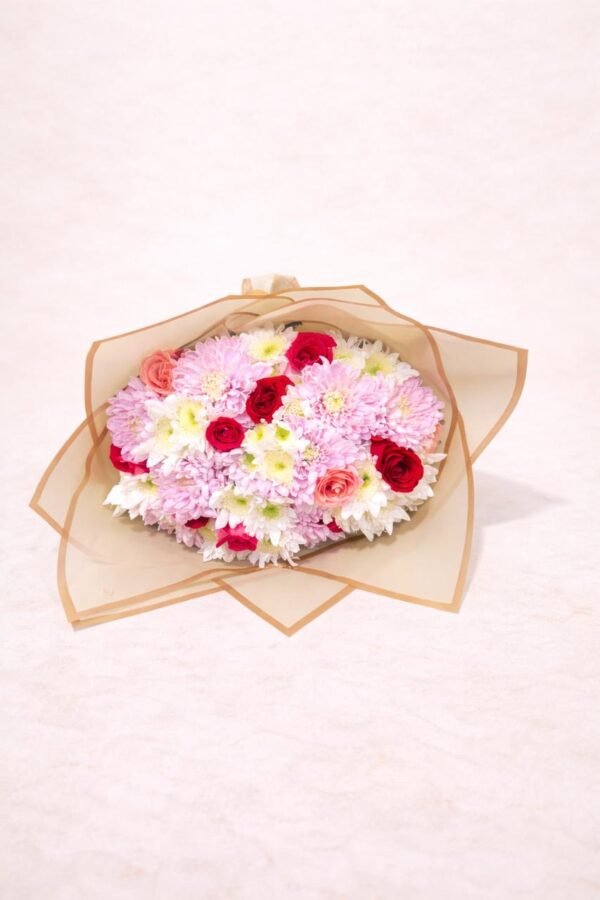 Viva la celebración (10 rosas y 14 margaritas)