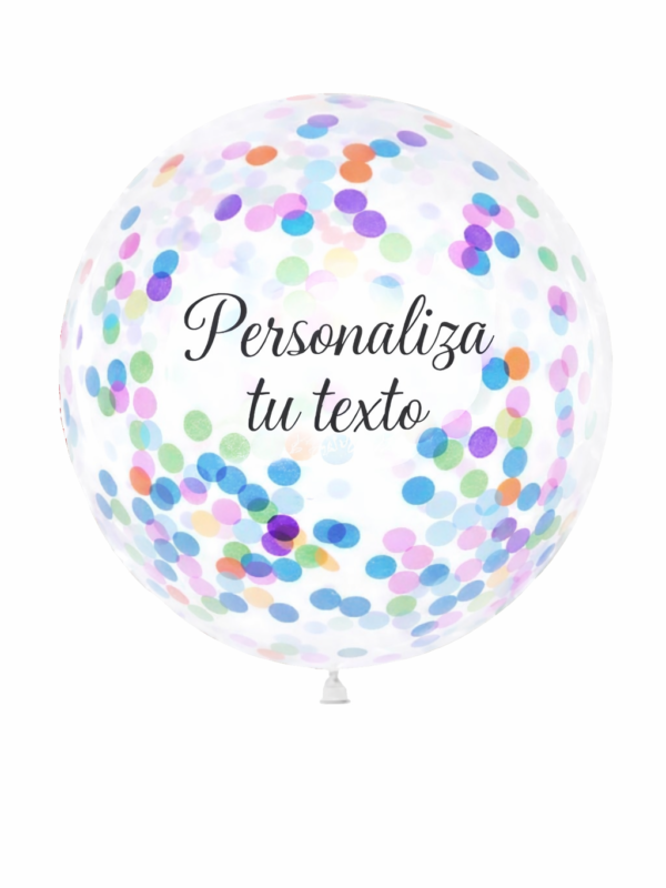 Globo Transparente Con Confetti 36”