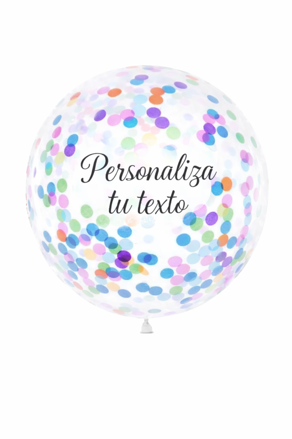 Globo Transparente Con Confetti 36”
