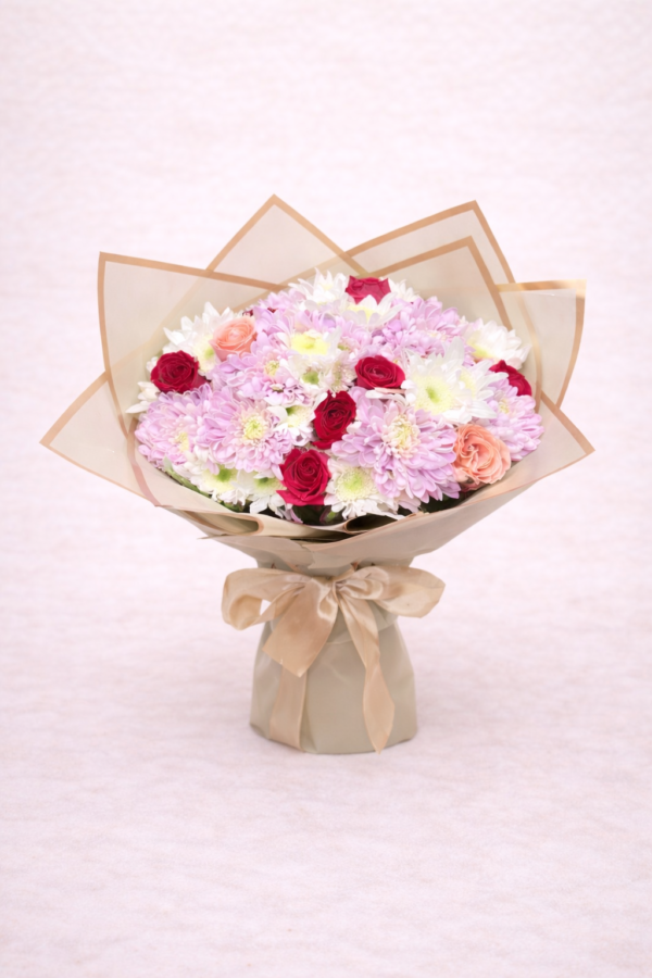 Viva la celebración (10 rosas y 14 margaritas)