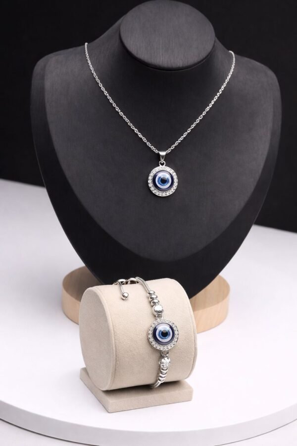 IMG_0467 Ojo Turco Collar y Pulsera para Mujer