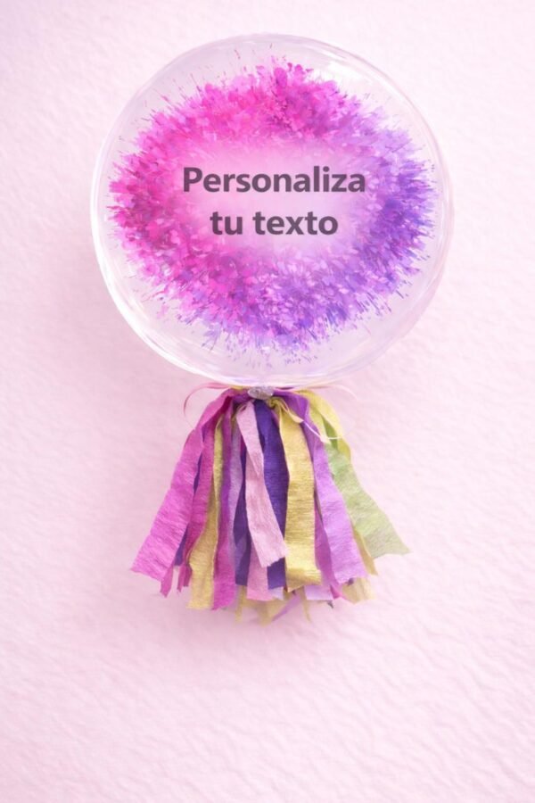 Globo burbuja de color morado