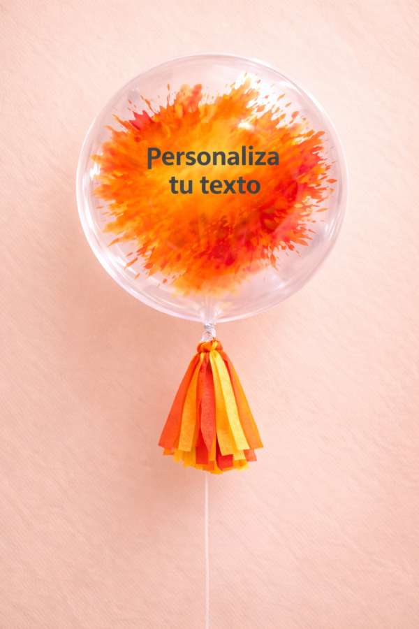 IMG_0487 Globo burbuja de color naranja