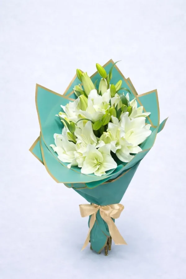 Ramo de 10 Lilis blanca