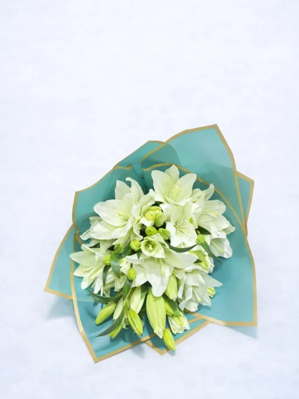 Ramo de 10 Lilis blanca