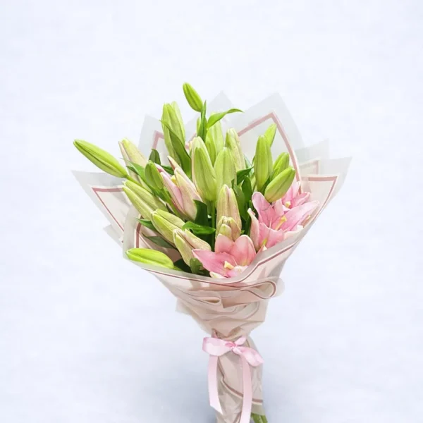 Ramo de 10 Lilis Rosas