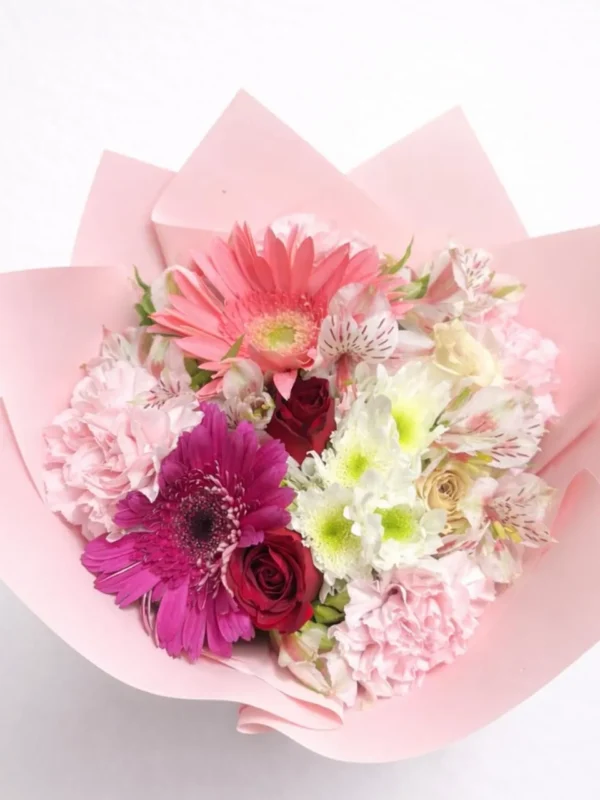 Ramo de gerberas y margaritas